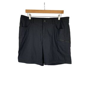 Eddie Bauer Womens Nylon Stretch Shorts Size 14 Black